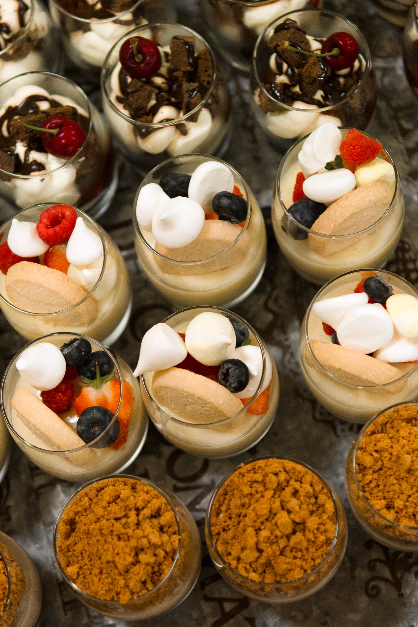 A dessert served at the wedding breakfast
